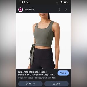 lululemon athletica tie tank